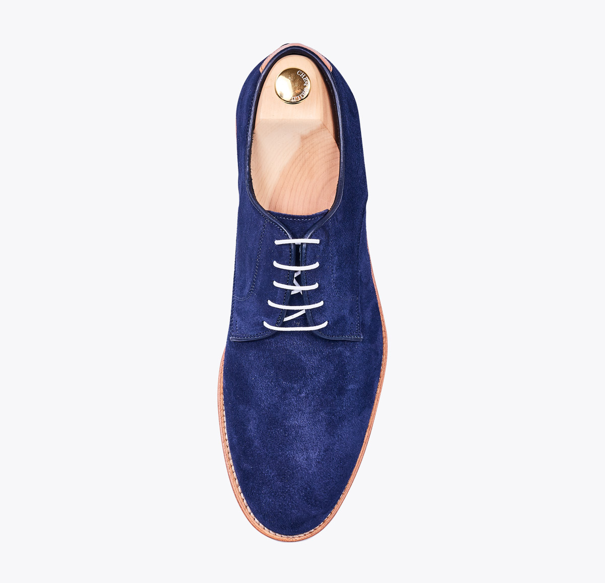 Zapato Summer 1 azul marino hecho a mano en mandalashoes, Santanyí Mallorca. Hand made shoes. Nach Mass Schuhe