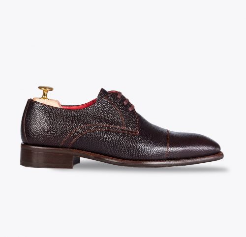 Zapato Baly ébano hecho a mano en mandalashoes, Santanyí Mallorca. Hand made shoes. Nach Mass Schuhe