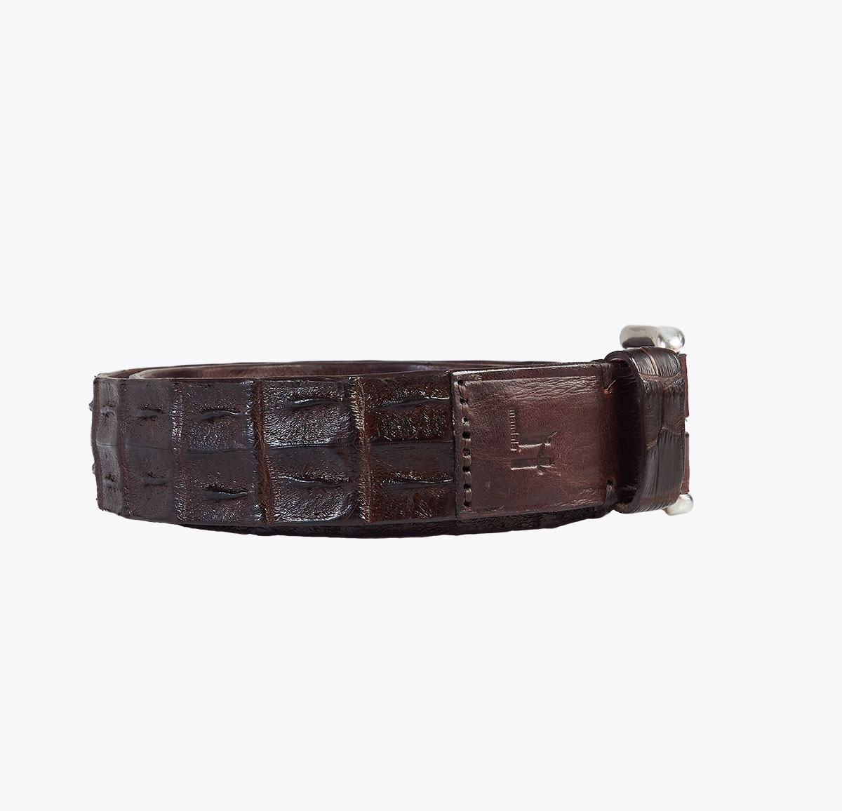 Cinturón Cocodrilo Marrón