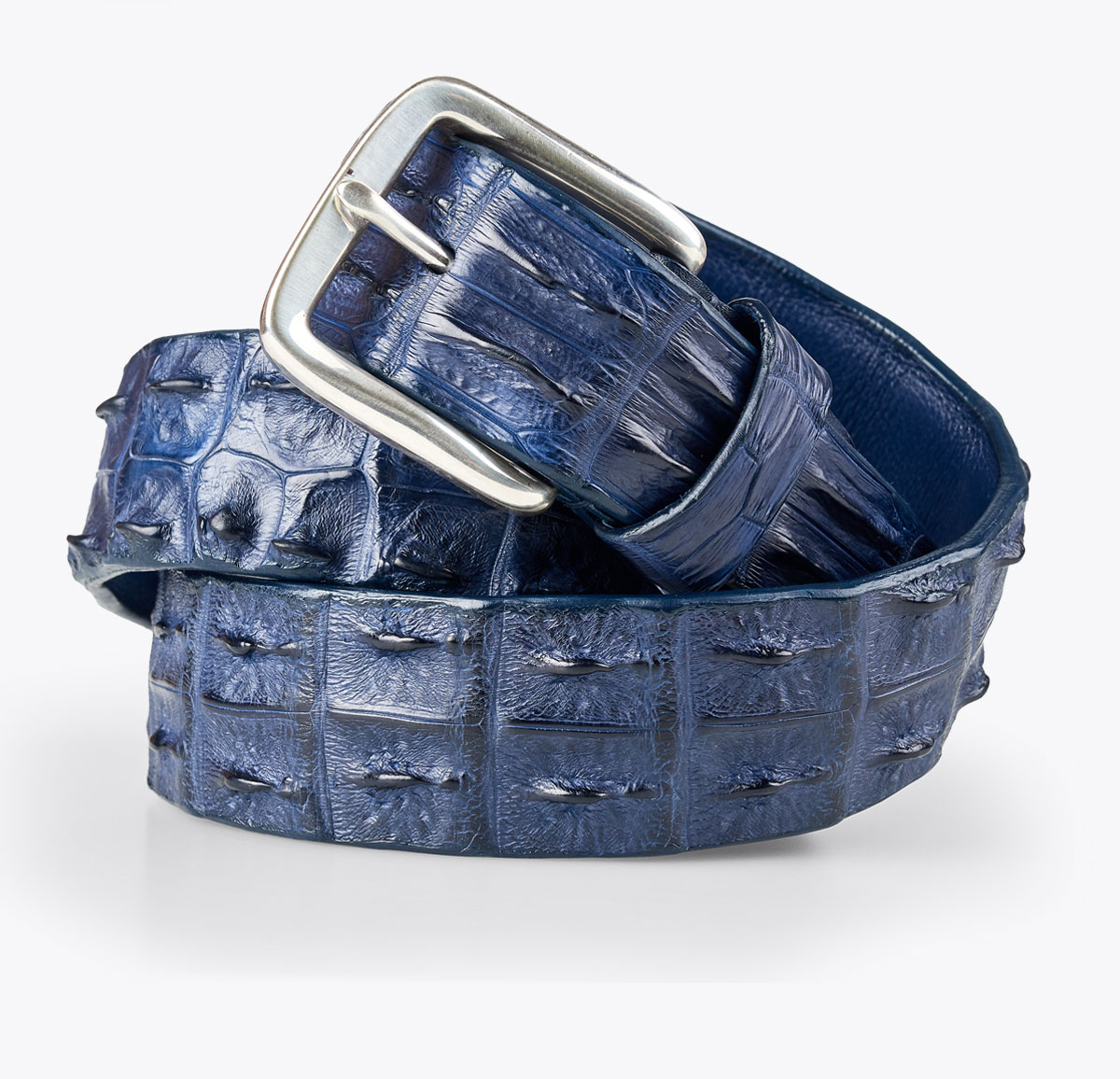 Cinturón Cocodrilo Azul