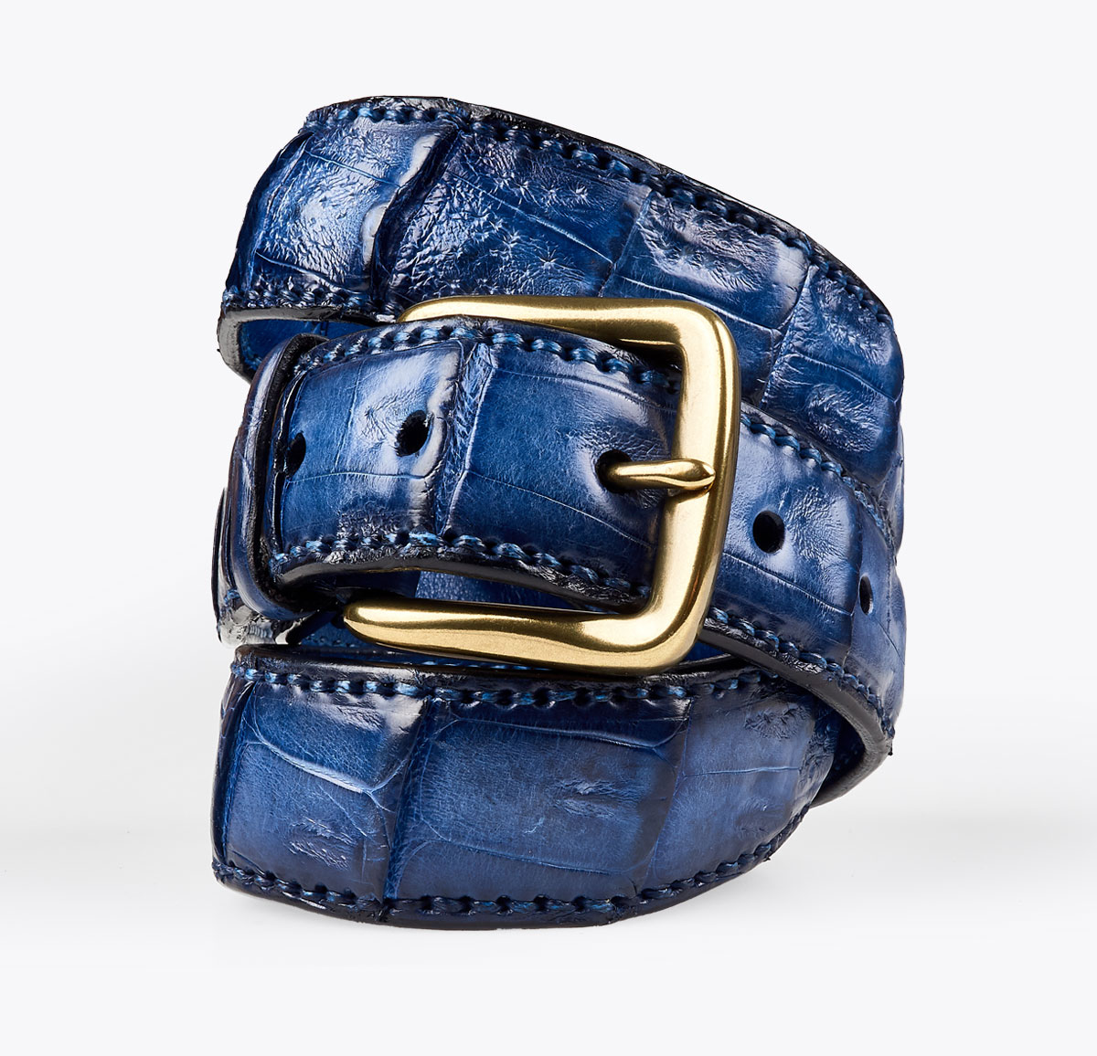 Cinturón Cocodrilo Azul Navy